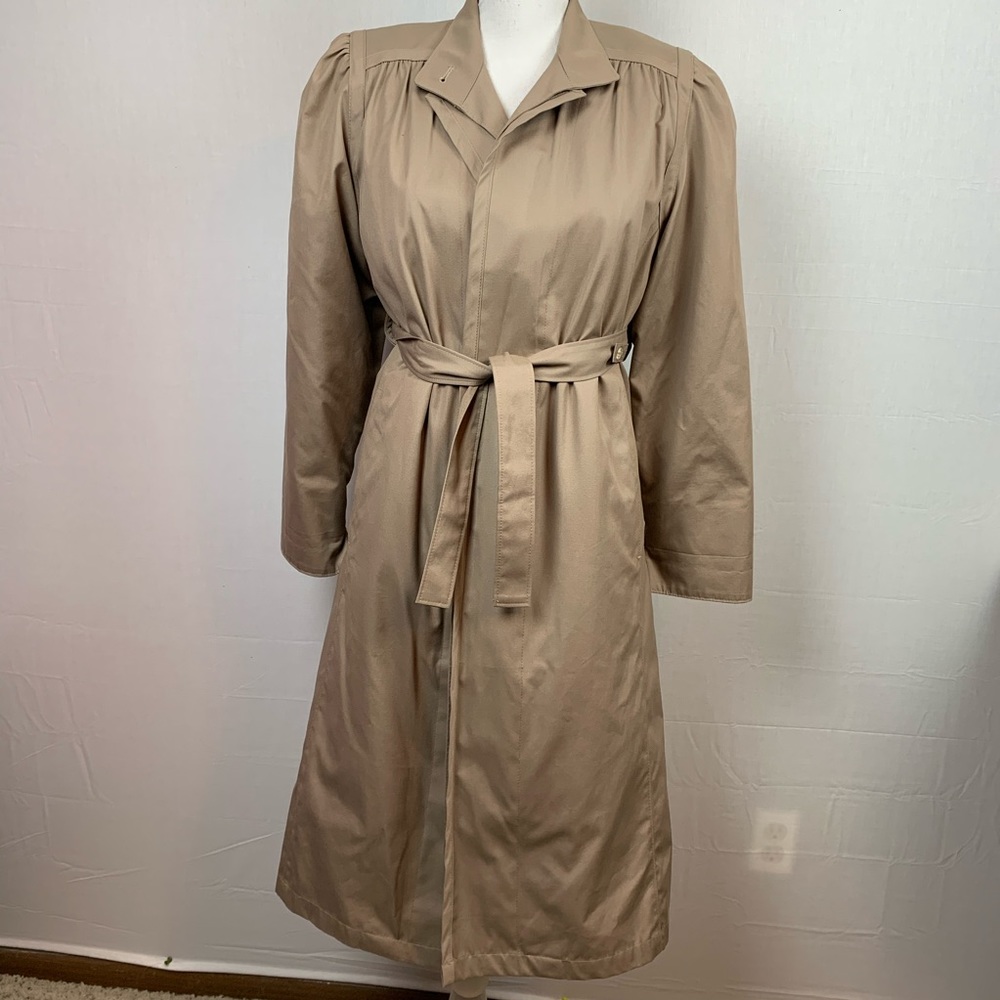 Misty Harbor Trench Raincoat Zip Out Lining Sz 4P